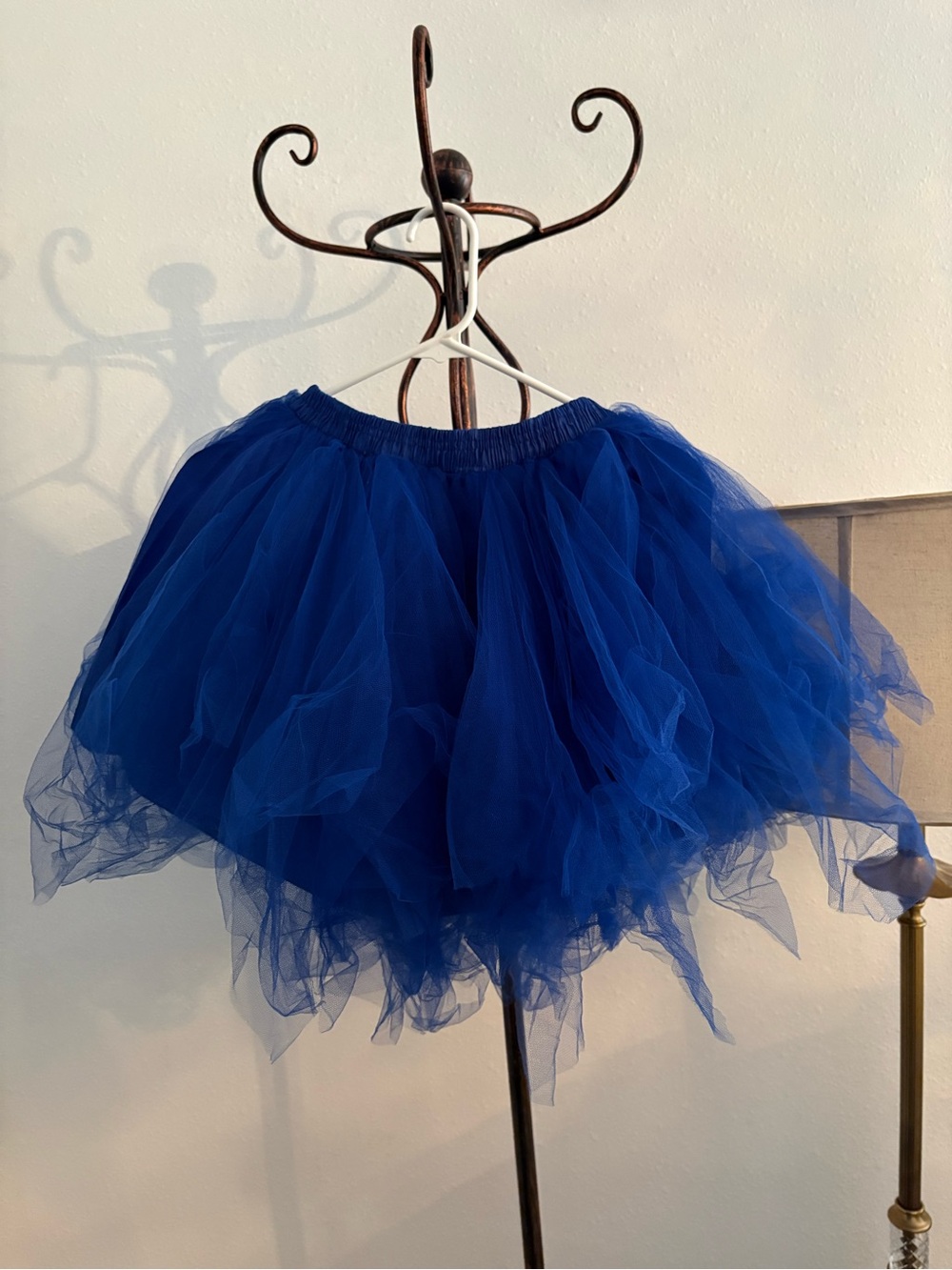 Blue Tulle Puff Skirt - Women's Layered Ballet Style